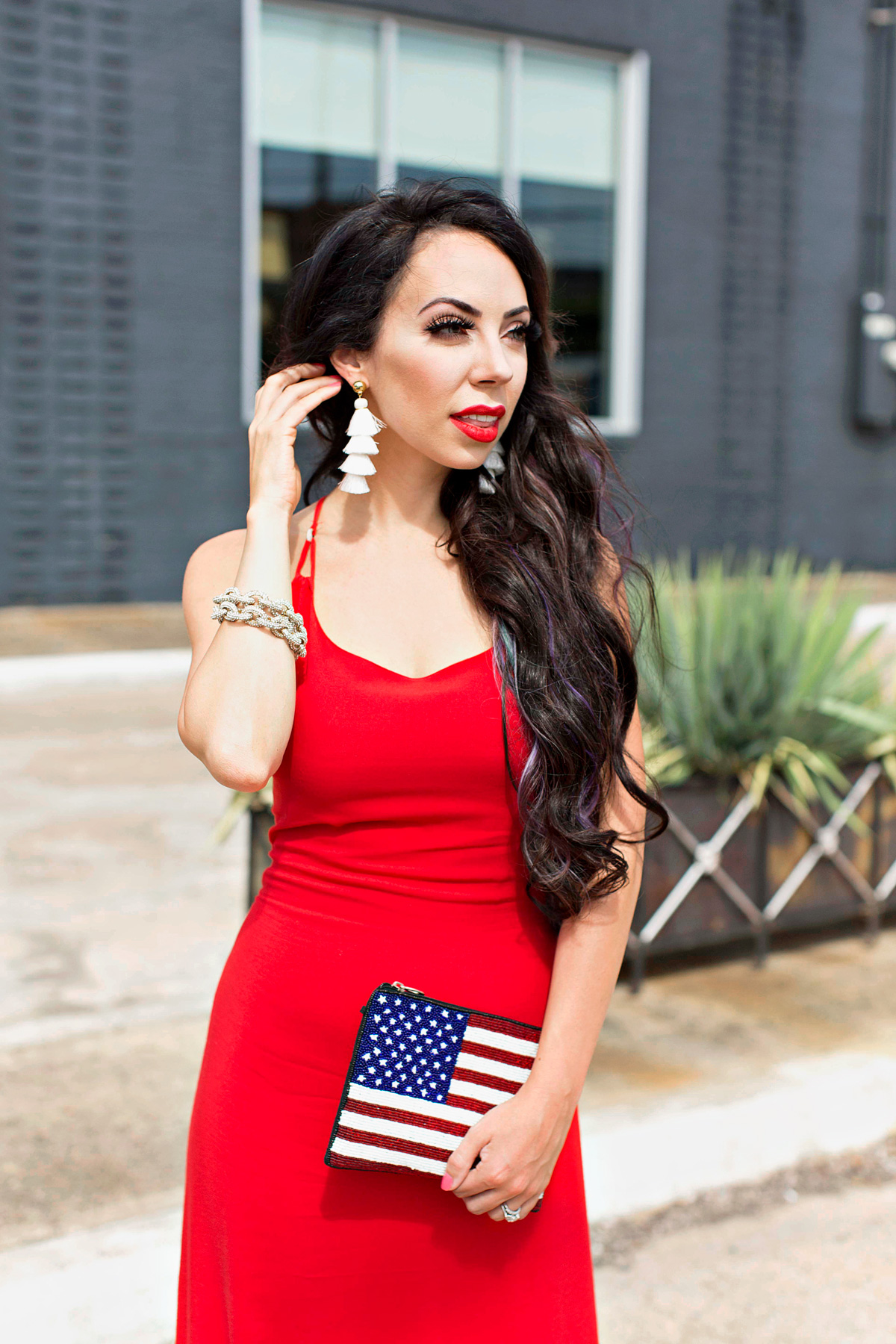 Eyelet red swoon worthy dress