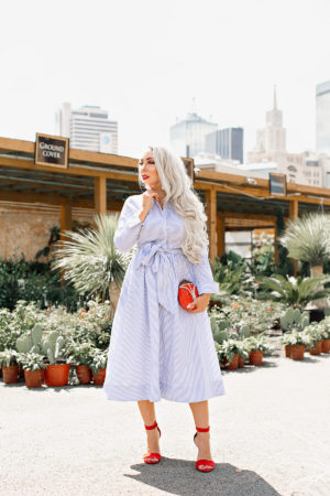 poplin shirtdress