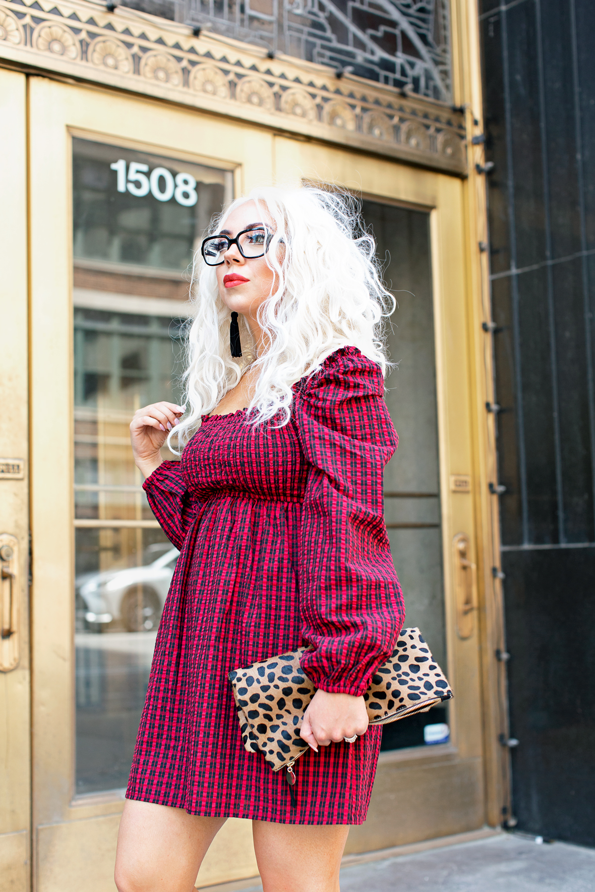 plaid dress